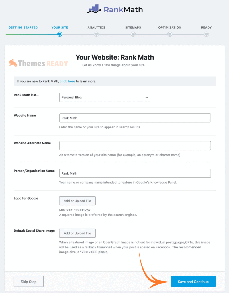 Configuring Website Settings in Rank Math