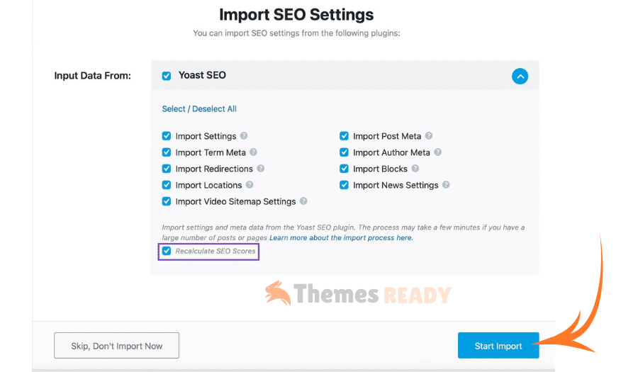 Importing Data from Other SEO Plugins